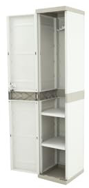 Jardin202 - Armario Taquilla de Resina | Titanium Beige | 35x44x176 cm | Mueble Modular | Beige