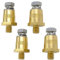 YSIL Battery Terminal Connector,Battery Side Or Top Post Terminal Adapter For M6,Brass Car Battery Thread Terminal Charging Post Extender Stud (4Pcs)