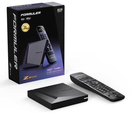 Formuler Z11 PRO MAX 4K BT1-Edition Android 11 OTT Medien Player, 4K UHD HDR10+ Smart OTT IP Media-Streaming-Box, WLAN, BT Fernbedienung, Widevine L1 Support, MYTVOnline3 App, HTS e-com HDMI-Kabel