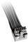be quiet! Zubehör 12V-2x6/12VHPWR 90° Kabel, für Jede Grafikkarte mit 12V-2x6 oder 12VHPWR-Anschluss, ausgelegt für 600W, schwarz gummierte Ummantelung der gesleevten Kabel, BC073