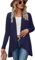 eyes Plus Size Cardigans for Women Ladies Hanky Hem Jersey Open Waterfall Boyfriend Womens Cardigan Top Full Long Sleeve Floaty Duster Jacket Coat Blazer Navy-22