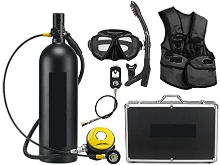 Réservoir de plongée sous-marine Respirateur De Plongée Extérieur 2L Adulte Natation Bouteille D'oxygène Loisirs Et Divertissement Mini bouteilles de plongée portables ( Color : Zwart , Size : D )