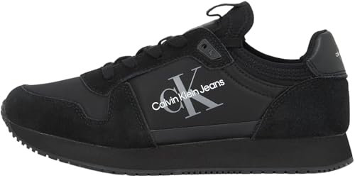 Calvin Klein Baskets Femme Sock Laceup Basses, Noir (Trpl Black), 41