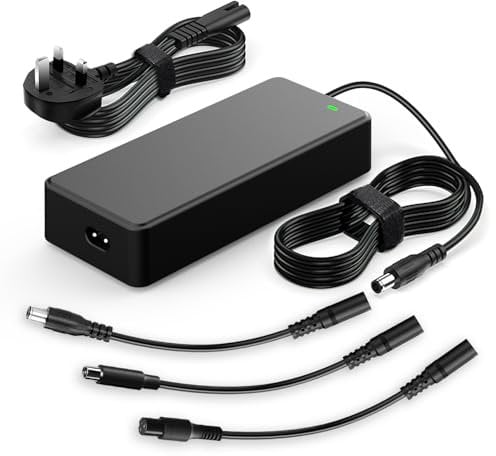 Chargeur Trotinette Electrique,54.6V 2A Chargeur Hoverboard,Compatible Electrique pour Chargeur Universel pour Batterie Lithium 48V Hoverboard,vélo électrique avec 3 Connecteurs 1 Sac de Rangement