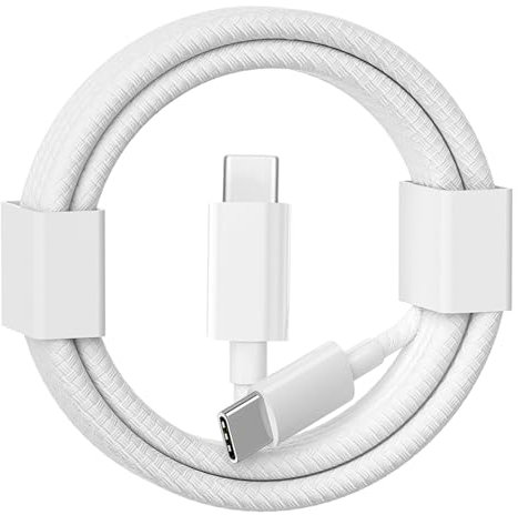 XRX Cable de carga para iPhone 16/15 de 3 m de largo, para iPhone 16/15 Pro Max, 16 15 Plus, 16E, cable de carga rápida, USB C a USB C, cable trenzado para AirPods Pro 2 (2ª generación), AirPods 4