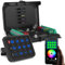Panneau de commutation Chelhead 12 gangs avec contrôle APP RVB 80A multifonction rétroéclairé à intensité variable Bluetooth panneau de commutation à distance étanche universel
