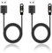 Anrbb 2 Stück Universal Ladekabel Smartwatch Magnetisch 2 polig, Kompatibel mit Smartwatches 2.84mm, Ladegerät Smartwatch, 60cm Tractive Ladekabel, Modelle A & B