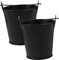 LOORGVEL 2pièces Seau à Graisse pour Barbecue Seau à Huile De Grill Graisse pour Extérieur
