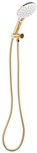 Duschkopf mit Brauseschlauch 4 Strahlarten Metall gold modern klassisch Iquira