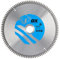 OX - Lama per sega circolare in alluminio, plastica, laminato, 250/30 mm, 100 denti TCG, colore: argento/blu
