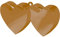 NET TOYS Hochzeit Luftballon Gewicht Herz Ballonbeschwerer 170 g Gold Ballongewicht Party Luftballons