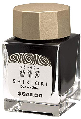 Sailor Shikiori - Inchiostro in bottiglia per quattro stagioni, 20 ml, Rikyu-Cha (tè verde marrone)