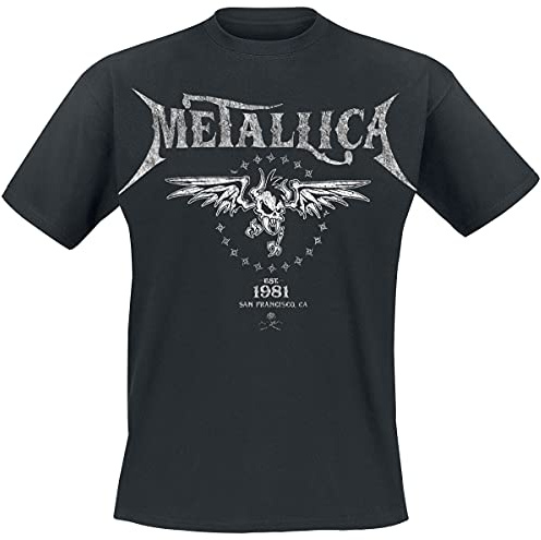 Metallica Biker Unisex T-Shirt schwarz Band-Merch, Bands