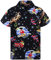 King Kameha Funky-Hawaii-Hemd, Weihnachten, Herren, Kurzarm, Christmas-Surf-Santa, Schwarz, XL
