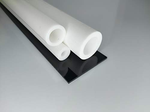 ALTintec Hohlstab PTFE weiß Ø 70 * 40 mm, Lang 250 mm Kunststoffrohr (Teflon) Rohr