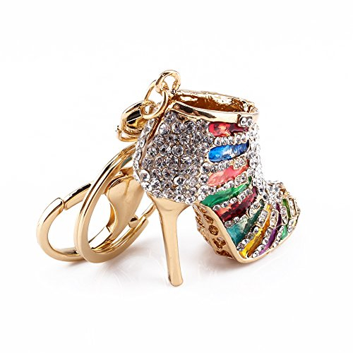 Cristal Porte-clés, Unique Talon Haut Forme Pendentif Porte-clés Charme pour Sac À Main Sac Décoration De Vacances