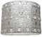 Antique Silver Acrylic Gem Moroccan Style Chandelier Pendant Light Shade Fitting with Transparent Beads | 60w | 24cm Diameter | Quality Made Product by Happy Homewares
