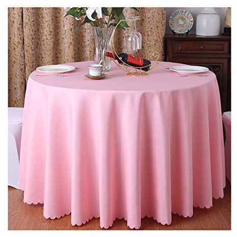 CIEEIN CIEHT tovaglia rotonda casa hotel banchetto tavolo gonna Rosa diametro 240 cm