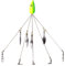 Esca da Pesca con Ombrellone con 5 Braccia Rig 18g Rotante con Paillettes Alabama per Pesca All'aperto