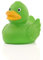 Schnabels Badeente Wings - Geschenk für Geburt Geburtstag Namenstag Kinder Baby Freund-in Mädchen Junge - lustig originell Glücksbringer - Spielzeug Quietsche-Ente Deko Badewanne (Grün)