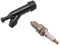 SECURA Zündkerze + Kerzenstecker (entstört) kompatibel mit Honda GX160 Motor
