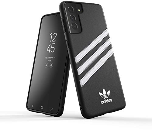 adidas Handyhülle Entwickelt für Samsung Galaxy S21+, Fallgeprüfte Hüllen, Stoßfeste Erhöhte Kanten, Original Schutzhülle, Schwarz und Weiß