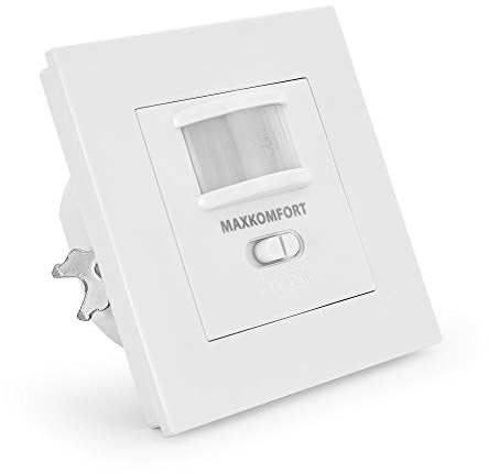 Bewegungsmelder für Innen-Bereich Bewegungssensor weiß 160° Sensor Infrarot 9m Lux und Zeit einstellbar STOLUX