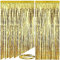 AIBAOBAO 5 Stück Lametta Vorhänge, Gold Metallic Regen Vorhang für Hochzeit Verlobung Brautdusche Bachelorette Bühnendekor Geburtstag Baby Party Dekoration Tür Fenster Hintergrund Foto Requisiten