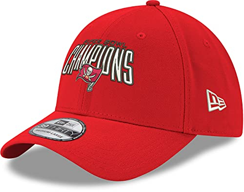 New Era Tampa Bay Bucaneers 3930 NFL SB LV Chase Stretch Fit Cap Gr. 56, scharlachrot