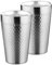 BEFOY Pint Cup - 16oz Double Layer Cup Wall Stainless Steel Unbreakable Hot & Cold Drinking Cups for Home & Outdoor (Silver, 2 Count (Pack of 1))