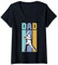 Damen Cricket Dad Sport Jersey Cricketball Schuhe Vatertag T-Shirt mit V-Ausschnitt