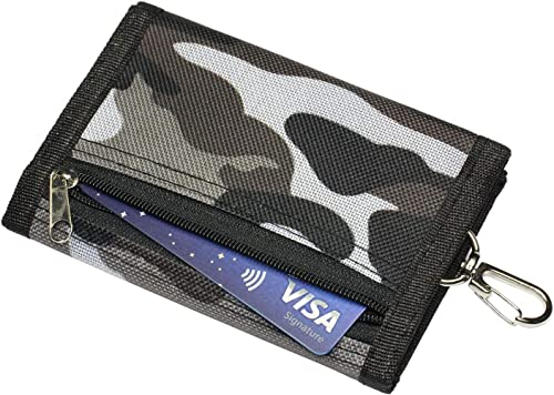 Portefeuille Ado,Portefeuilles de Camouflage pour Garçons Vans Sport Militaire Portafoglio in Tela Portafogli en Toile per Enfants Adolescent Cadeau
