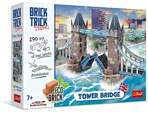 refl - Brick Trick Travel: Tower Bridge - Bauen mit Brick Travel, London, UK, EKO Brick Bricks, 290 Bausteine, Wiederverwendbar, Kreativ-Set für Kinder ab 7 Jahren