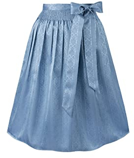 Stockerpoint Corinna Damen Midi Dirndlschürze, hellblau, 34-38