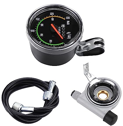 VBESTLIFE Fahrradcomputer, Mechanischer Fahrradcomputer, Fahrrad-Tachometer, Kilometerzähler, Radfahren, Stoppuhr, Fahrradcomputer