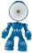 DOITOOL Mini Roboter Lampe Jungen und Mädchen Nachtlicht Schreibtisch Lampe Touch Licht Lernlicht Nachttisch Nachtlicht
