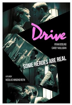 Ryan Gosling Drive – Filmposter auf Leinwand, Poster, Wandkunst, Dekor, Bild, Gemälde für Wohnzimmer, Schlafzimmer, Dekoration, ungerahmt, 30 x 45 cm