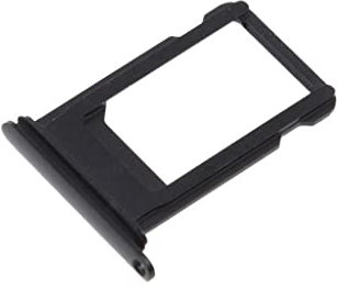 Replacement iPhone 7 SIM Card Tray Holder in Matte Black - Durable Metal Material