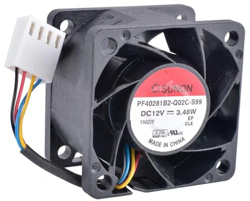 PF40281B2-Q02C-S99 4cm 40mm 4028 40x40x28mm 12V 3.48W PWM double roulement à billes grand volume d'air ventilateur de refroidissement