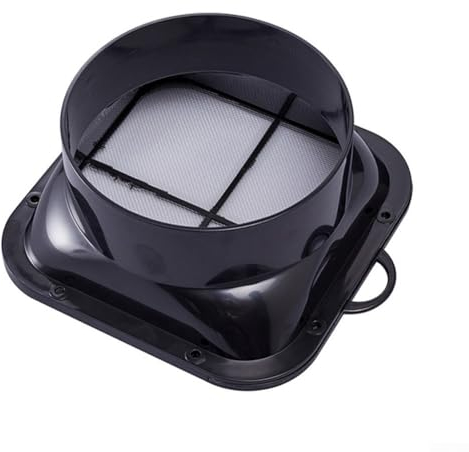 JINSBON Wall Mount Vent Adapter ABS Flange Duct Fan Hose Connector Vent Adapter For Kitchen Range Hood Ventilator
