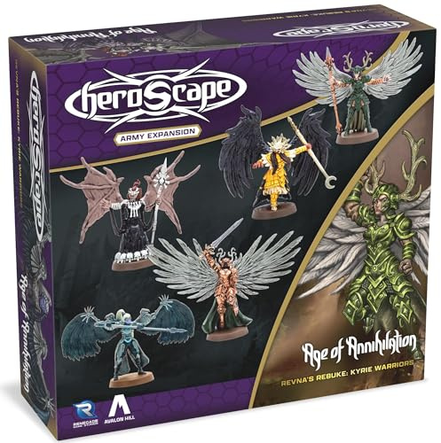 Renegade Game Studios Heroscape: Revna’s Rebuke: Kyrie Warriors Army Expansion, Strategisches Miniaturenspiel, 2 Spieler, Alter 14+