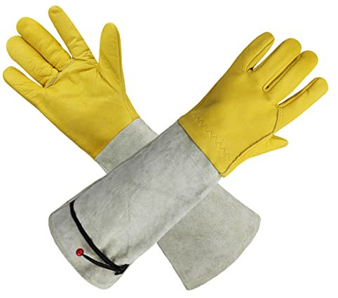 Guantes de poda de Rosas Guantes de jardinería a Prueba de Espinas para Cactus de Cactus largas de poda de Rosas para Mujeres y Hombres, l, Guantes de Cactus
