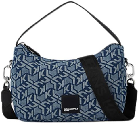 Karl Lagerfeld Jeans, Damen, Box Logo Soft Mini Hobo, Blau, One size