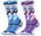 West Biking Skisocken Kinder - 2 Paar Dicke Thermosocken Kinder, Merinowolle Warme Socken Kinder für Kaltes Wetter Skifahren und Wandern, Winter Funktionssocken Kinder für 6-15 Jahre