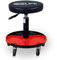 CCLIFE Werkstatthocker Rollhocker Tragk. 150 kg, Höhenverstellbar 380-500 mm, mit 2 abnehmbaren roten Kunststoffteilen