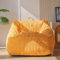 MAXYOYO Sitzsack aus Cord, XL Sitzsack für Erwachsene und Teenager mit Schaumstofffüllung inklusive, Großer Cord Sitzsack fürs Wohnzimmer, Bequemer Lazy Chair (Orange)