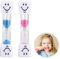 2-Stück Sanduhren Set für Kinder,Sanduhr für Zähneputzen Kinder,Sanduhr 3 Minuten Kleinkinder,Hourglass Set für Kinder,Sanduhr Zähneputzen Timer,Lustig Sanduhren Kleinkinder,Mehrfarbiges Sanduhrset