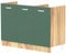 Shally Dogan Mobile Sottolavello per Cucina 3 Ante componibile Mobiletto base da 120 per lavello (Verde, 120 x 50 x 85 cm)