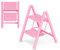 GameGem 2 Step Ladder, Carbon Steel, Pink