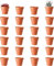 SZKKQKJ 10 macetas de barro, terracota, macetas de arcilla (4,5 x 4, cm), mini maceta de terracota con orificio de drenaje, para decoración interior y exterior, reutilizables